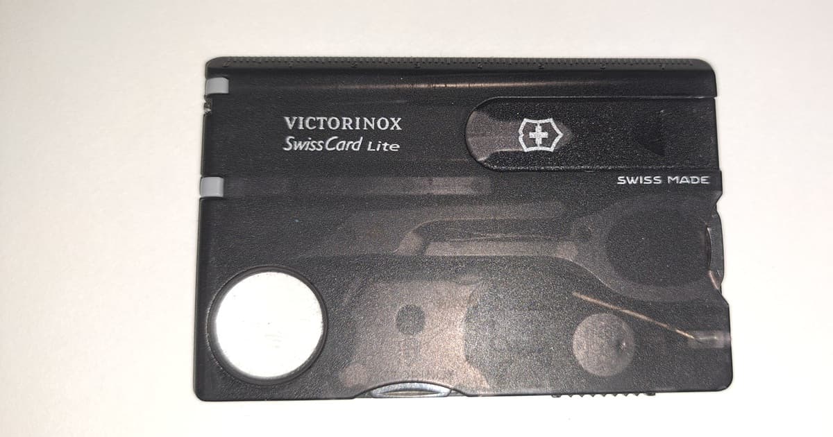 Cover Image for Victorinox SwissCard Lite: The Award-Winning Credit Card Multi-Tool with 13 Essential Functions